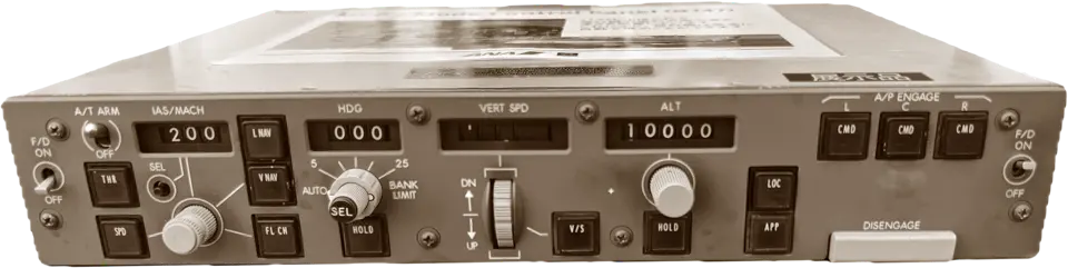 B747-400's Mode Control Panel